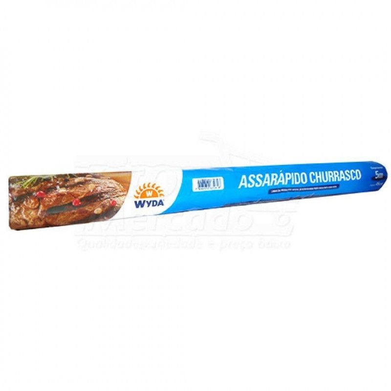 ASSA RÁPIDO CHURRASCO 45CM X 5M WYDA - 1 UNIDADE