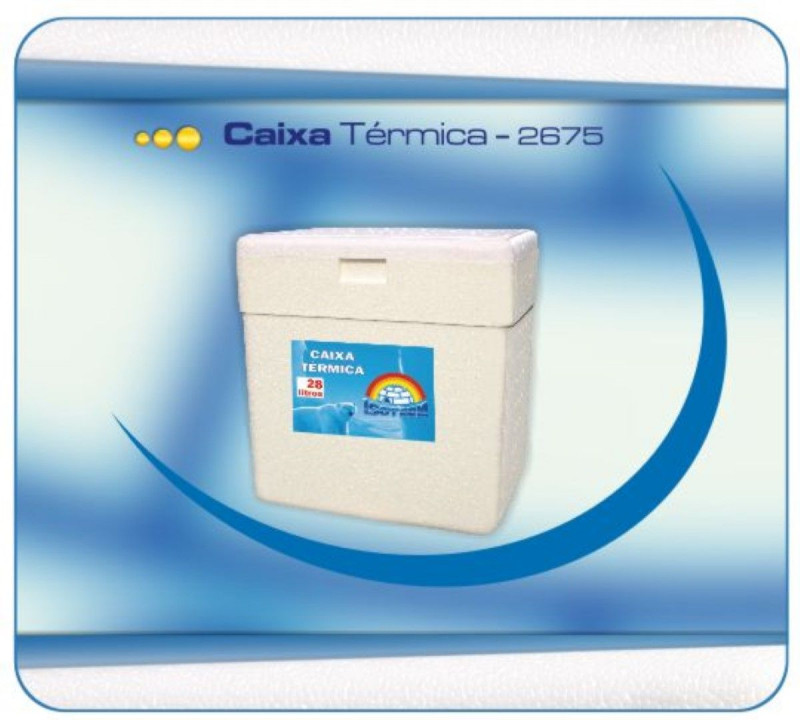 CAIXA TÉRMICA EPS 28 LITROS ISOTERM C/ 1 UN