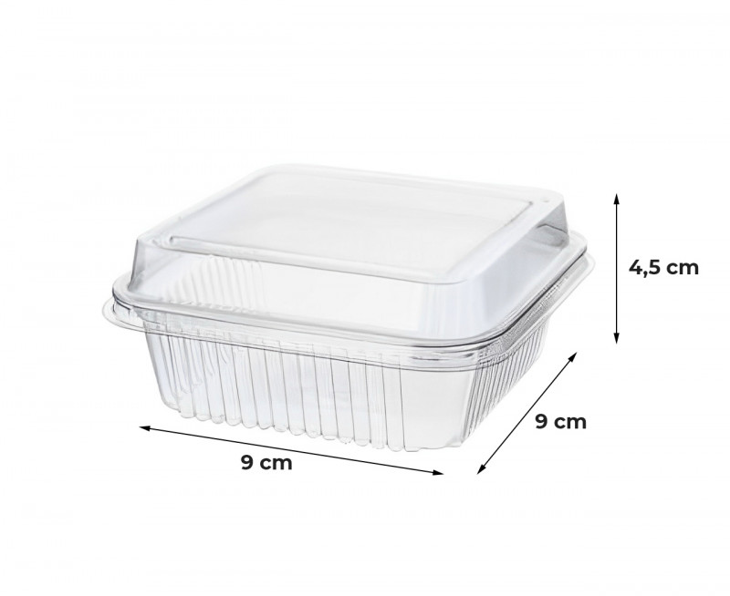 Embalagem Bolo No Pote Doce Mousse Quadrada G650 200ml C/300