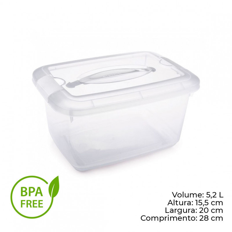 BOX ALTO 5,2 LITROS 28X20X15 PLASÚTIL (2325)