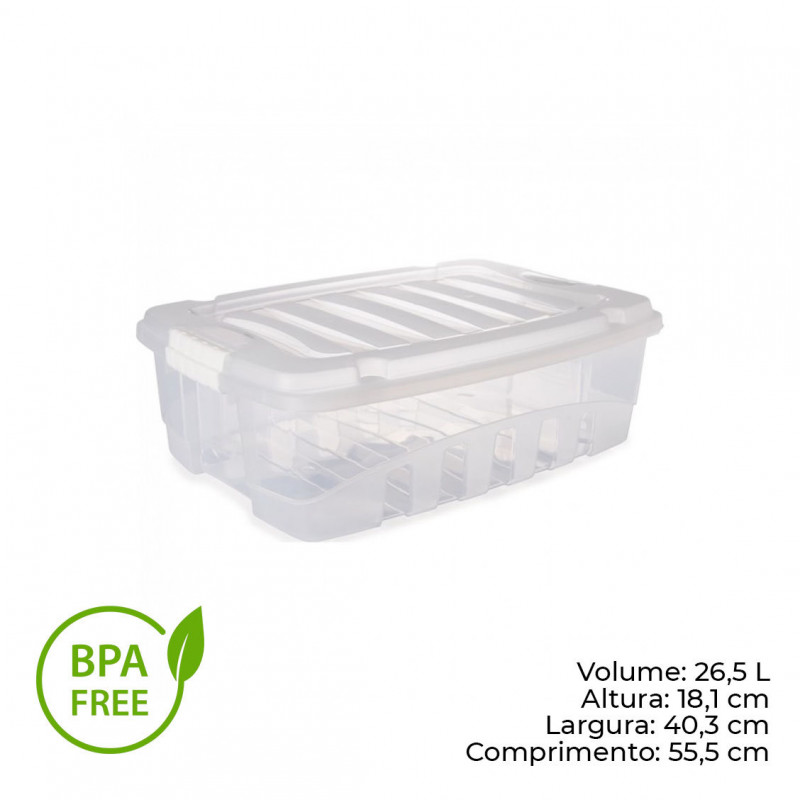BOX BAIXO 26,5 LITROS 55X40X18 PLASÚTIL (2772)