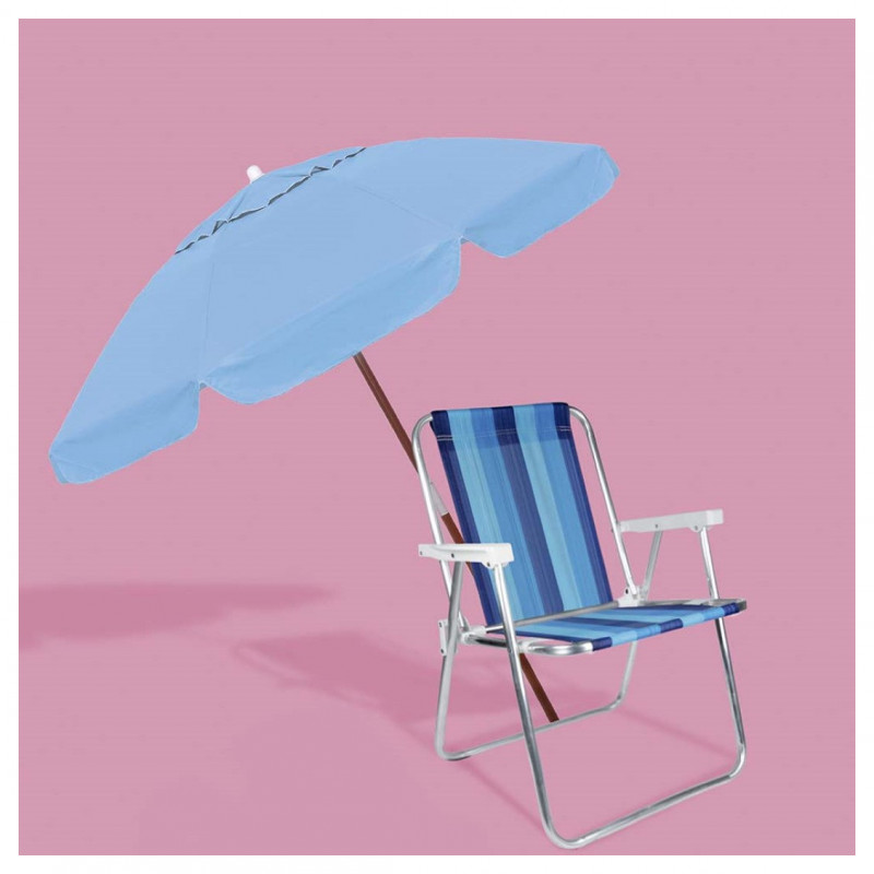 Cadeira De Praia Alta Em Alumínio Mor - Sortidas