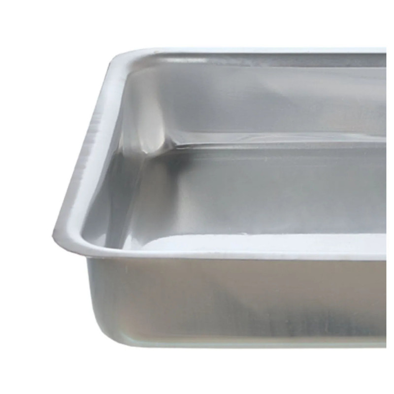 Assadeira Baixa Retangular N° 1 Em Alumínio 33x24x4 Ramos