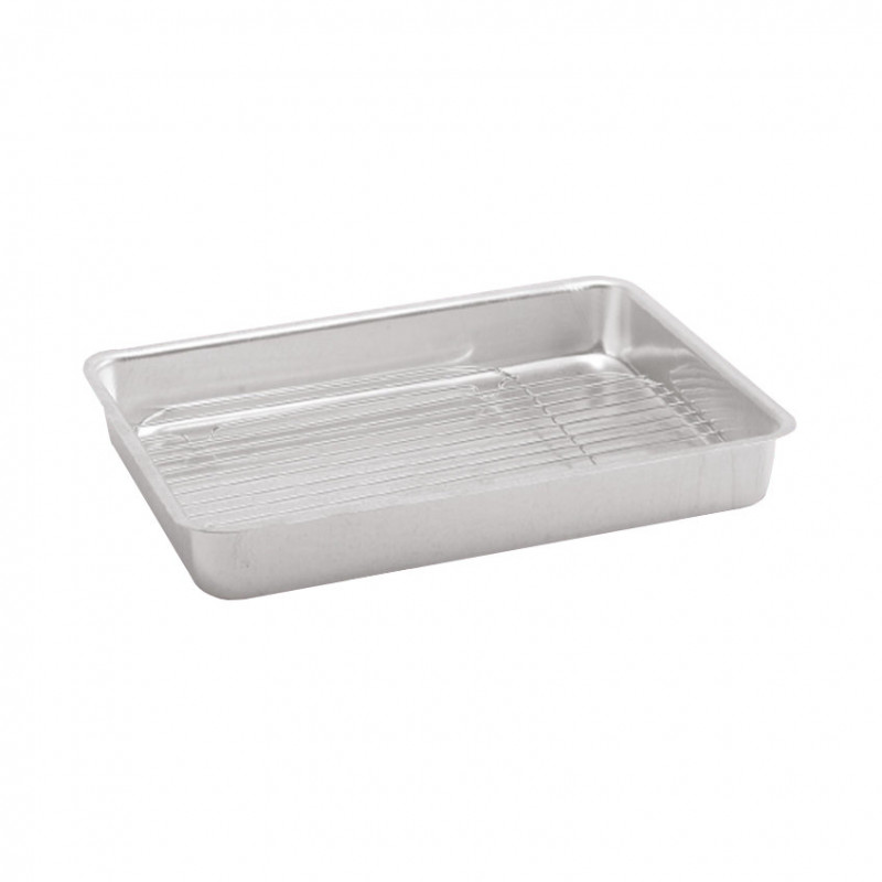 Assadeira Alta Retangular N° 2 c/ Grelha 37x26x5,5 Ramos