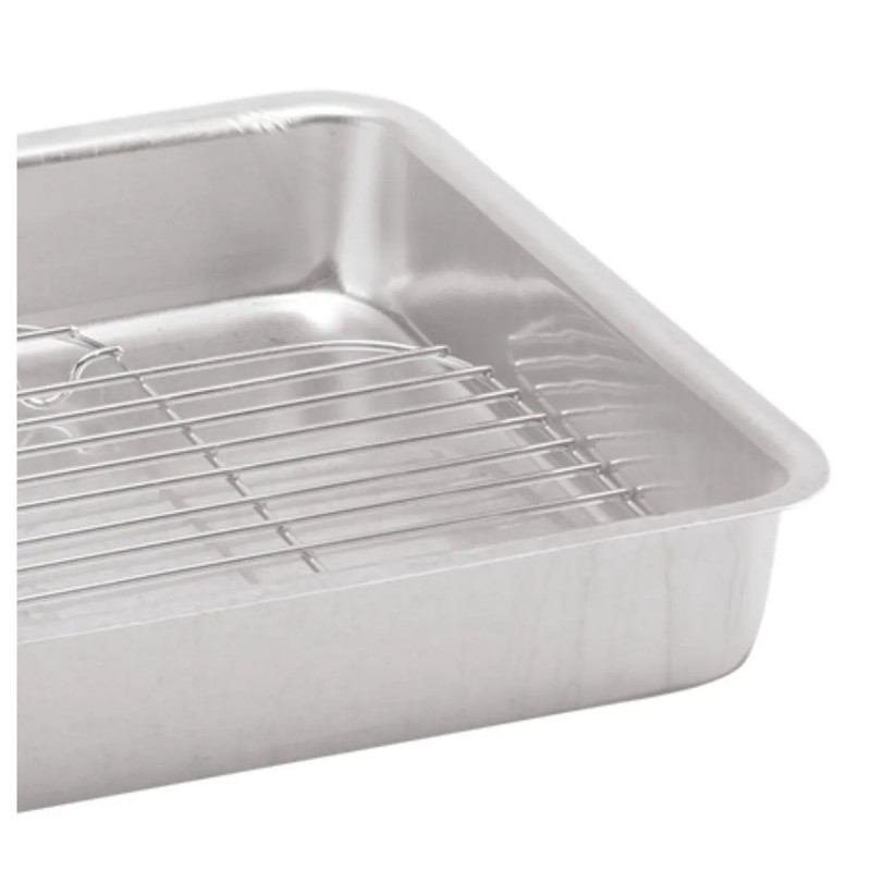 Assadeira Alta Retangular N° 3 c/ Grelha 39x27x5,8 Ramos