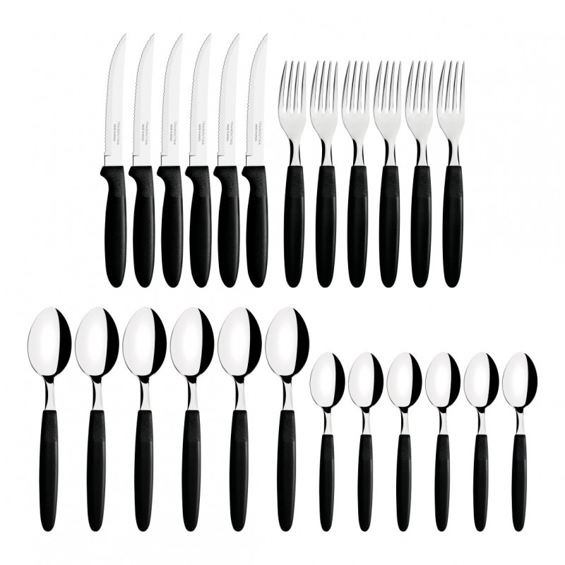 Jg Talheres Ipanema 24 Pç Tramontina 23399/091 PR C/ 24 Un