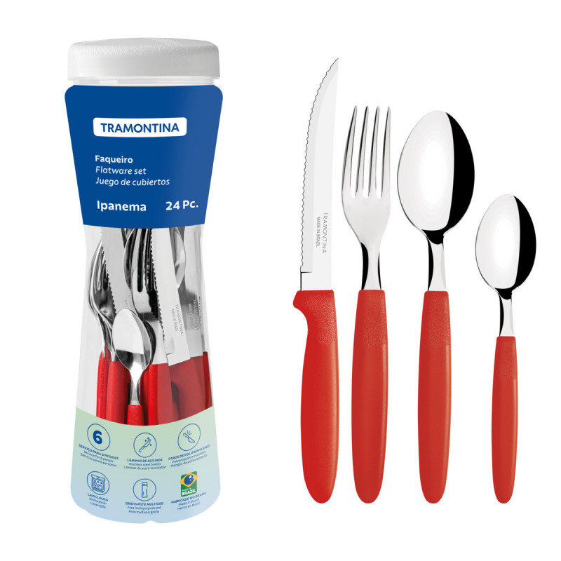 Jg Talheres Ipanema 24 Pç Tramontina - 23399/791 Vm C/ 24 Un