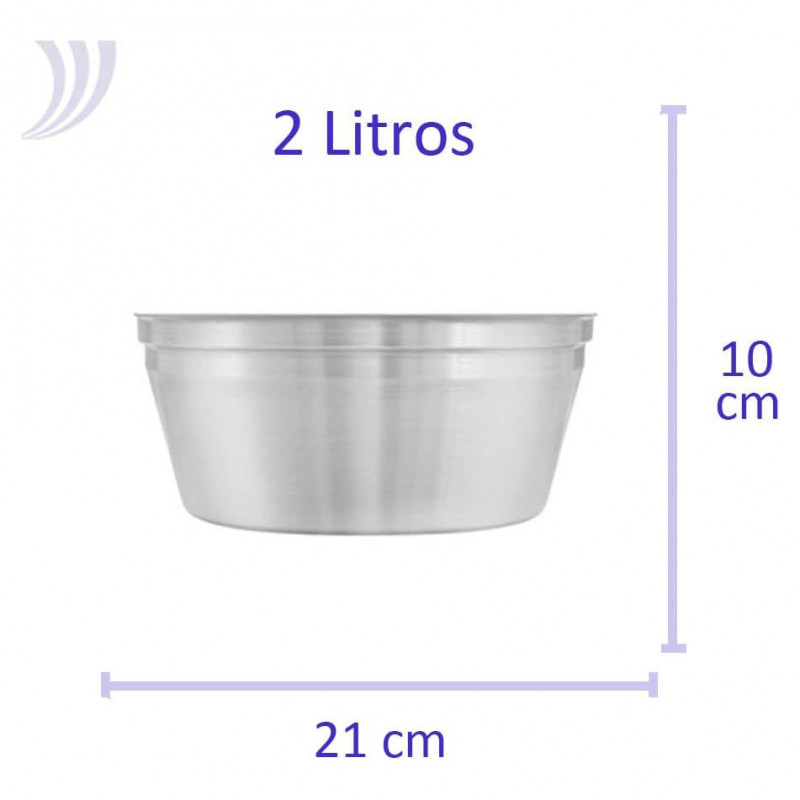 Panela Meia Pressão Banho Maria em Alumínio  N° 22 Ramos
