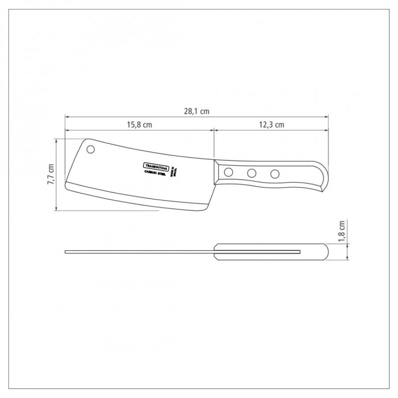 CUTELO EM CARBONO 6" TRAMONTINA