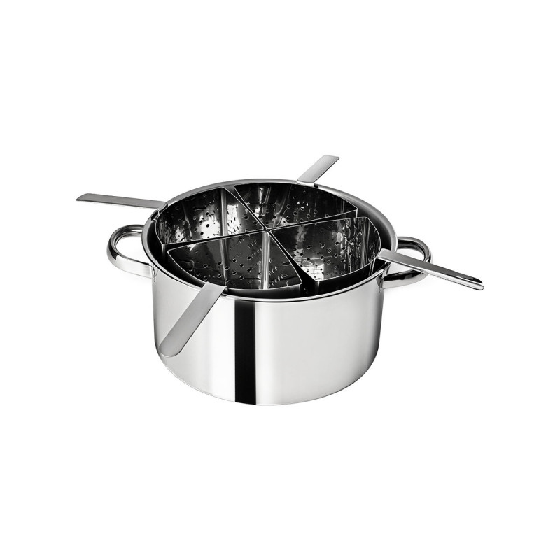 Espagueteira Inox Savoy com 4 Divisórias 10Lts Brinox