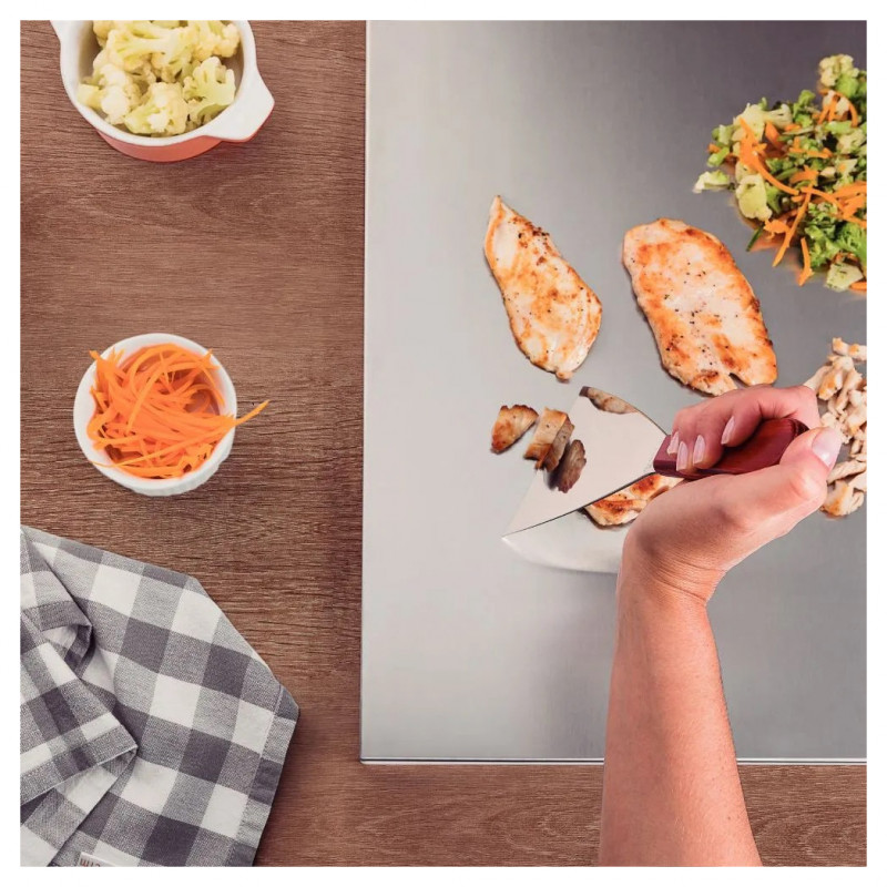 Espatula Raspador Inox 5 Polywood Vermelho Tramontina