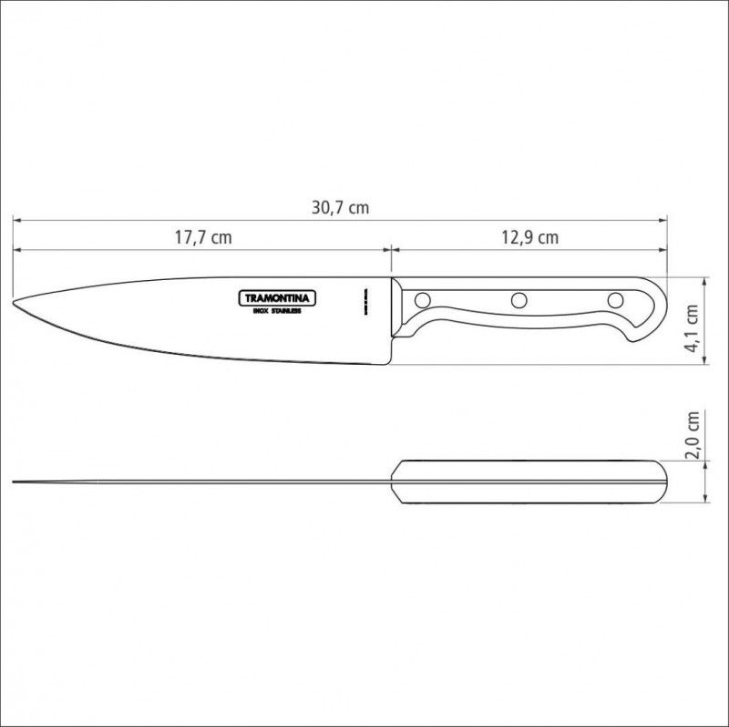 FACA PARA CARNE ULTRACORTE 7" TRAMONTINA