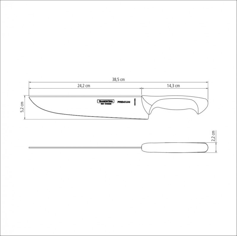 Faca Cozinha 10 Premium Churrasco / Açougue Tramontina