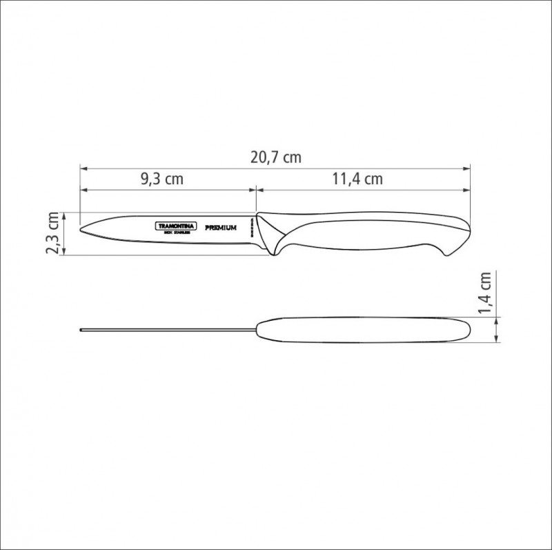 FACA PARA LEGUMES PREMIUM 4" TRAMONTINA