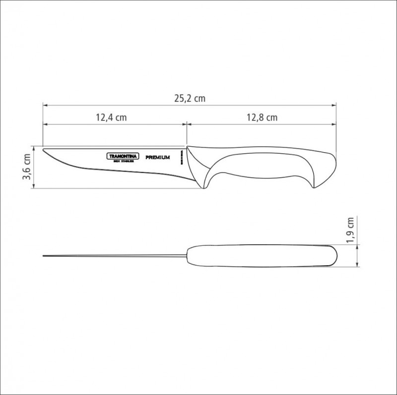 FACA PARA DESOSSAR PREMIUM 5" TRAMONTINA