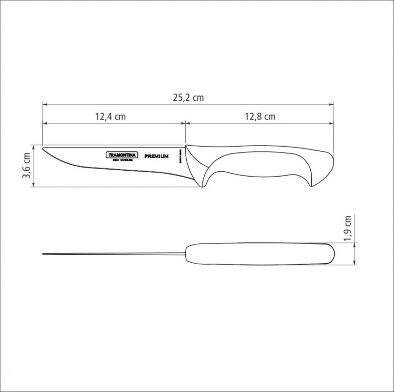 FACA PARA DESOSSAR PREMIUM 5" TRAMONTINA