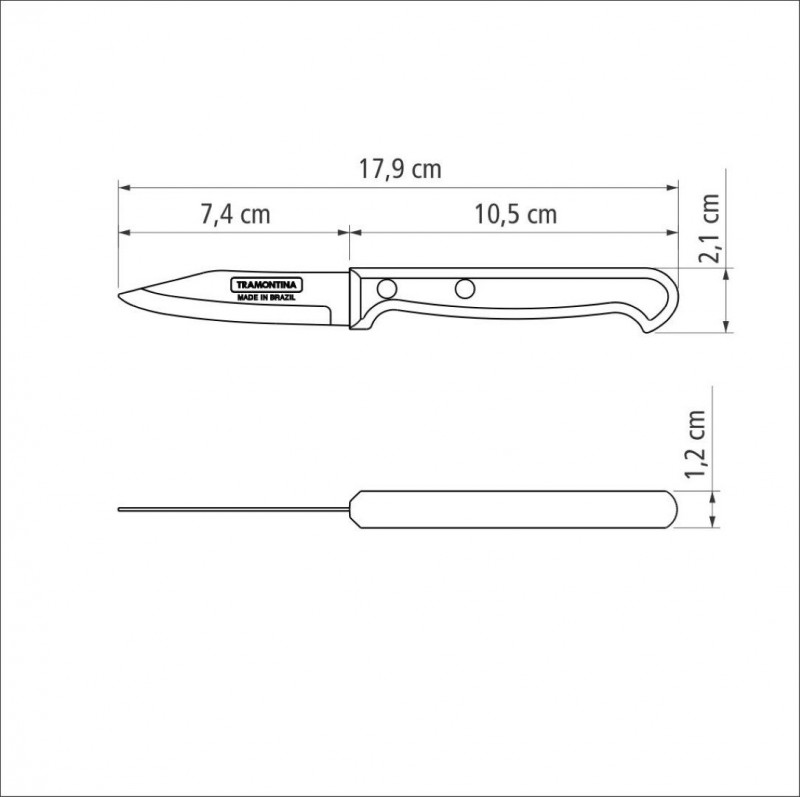 FACA DE LEGUMES ULTRACORTE 3" TRAMONTINA