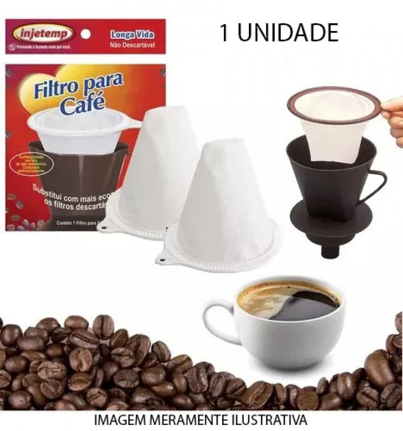 FILTRO CAFÉ LONGA VIDA 102 INJETEMP C/ 1 UN (1018)