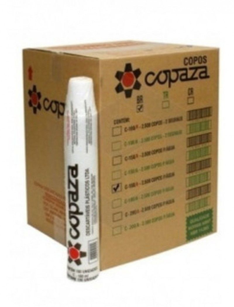 COPO PLÁSTICO 80 ML PS BOCA LARGA COPAZA CX C/ 3000 UN (1545)