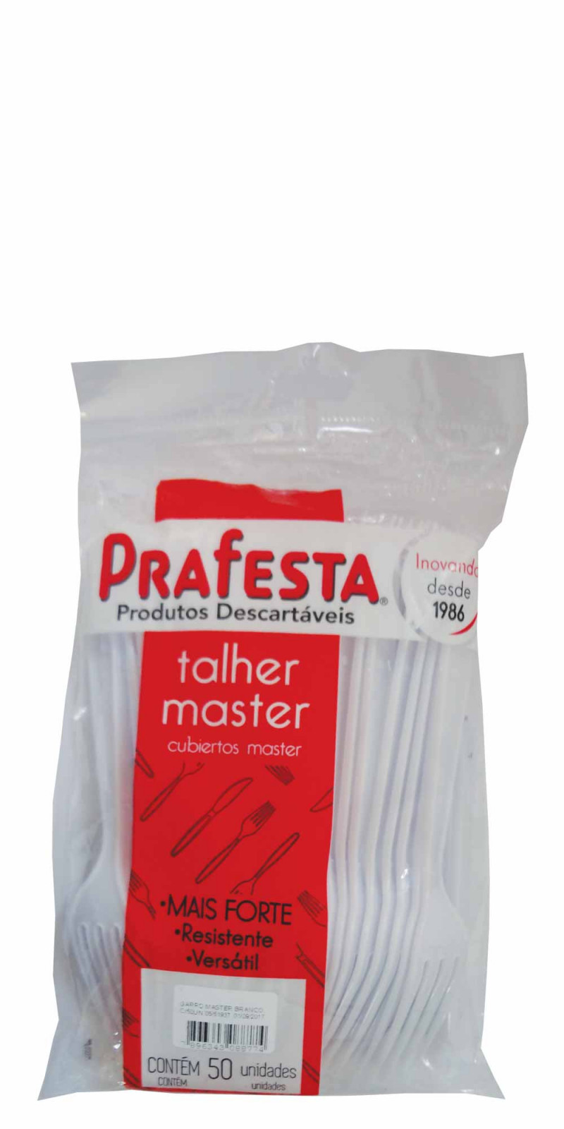 GARFO MASTER PRAFESTA BRANCO PT C/ 50 UN (8877)