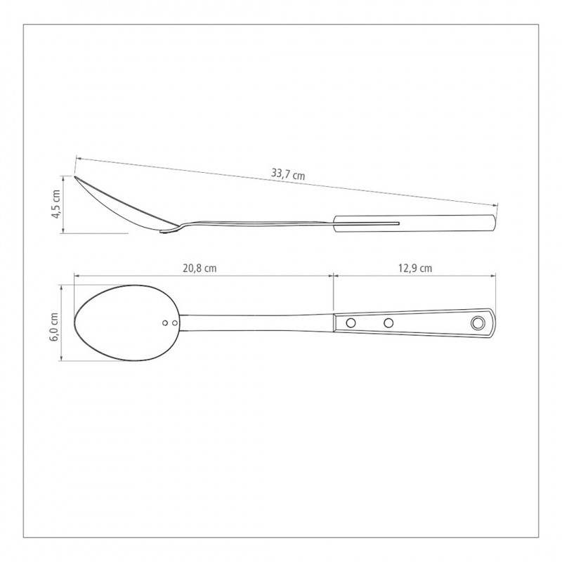 COLHER PARA ARROZ VERMELHO POLYWOOD TRAMONTINA