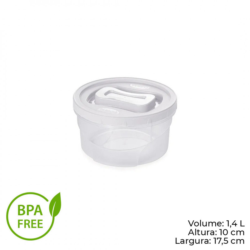 POTE CLIC ROSCA 1,4 LITROS PLASÚTIL (2833)