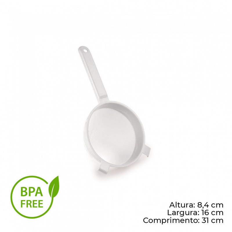 PENEIRA 16 CM C/ CABO PLASÚTIL (1190)