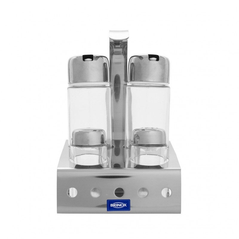 Galheteiro Inox Parma 5 Peças Brinox 1560/100