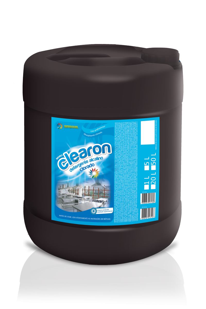 DETERGENTE LIQ 20 LITROS CLEARON SEVENGEL COM ESPUMA C/ 1 UN (207)