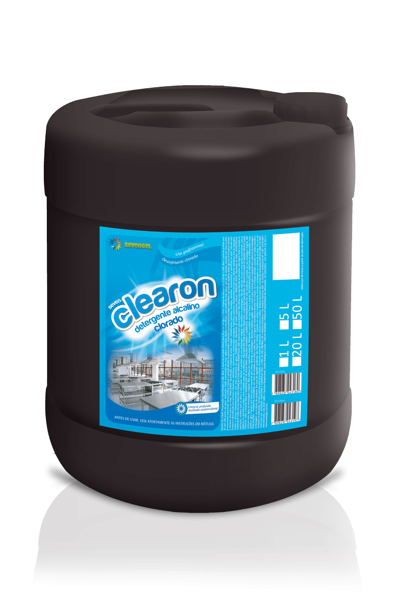 DETERGENTE LIQ 20 LITROS CLEARON SEVENGEL COM ESPUMA C/ 1 UN (207)