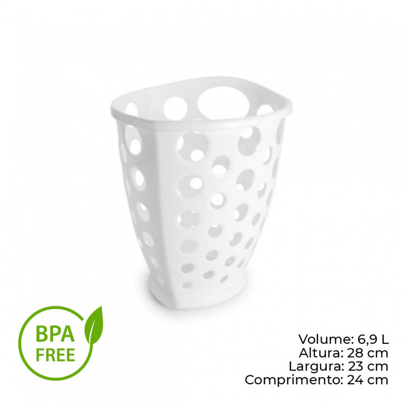 CESTO TELADO TRIANGULAR 6,9 LITROS PLASUTIL (2633)