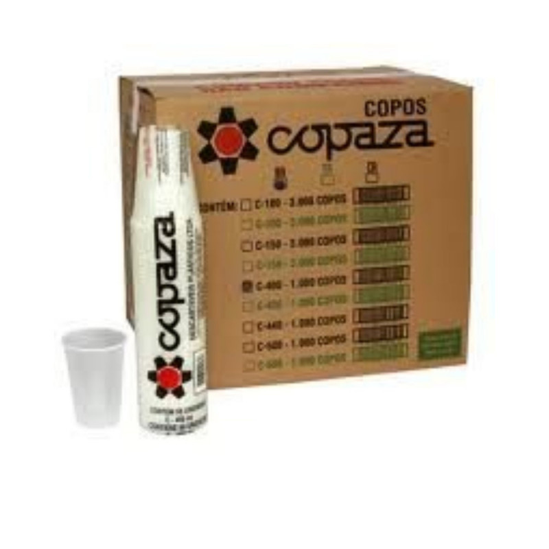COPO PLÁSTICO 50 ML PS COPAZA CX C/ 5000 UN (1498)