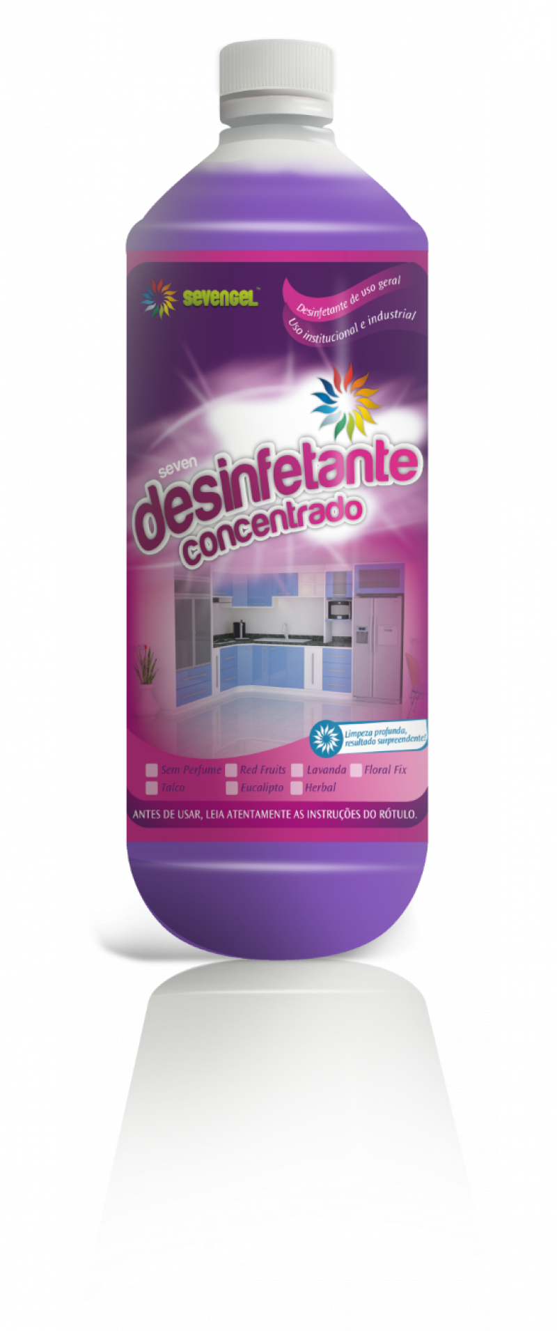 DESINFETANTE 1 LITRO CONCENTRADO LAVANDA SEVENGEL C/ 1 UN (5293)