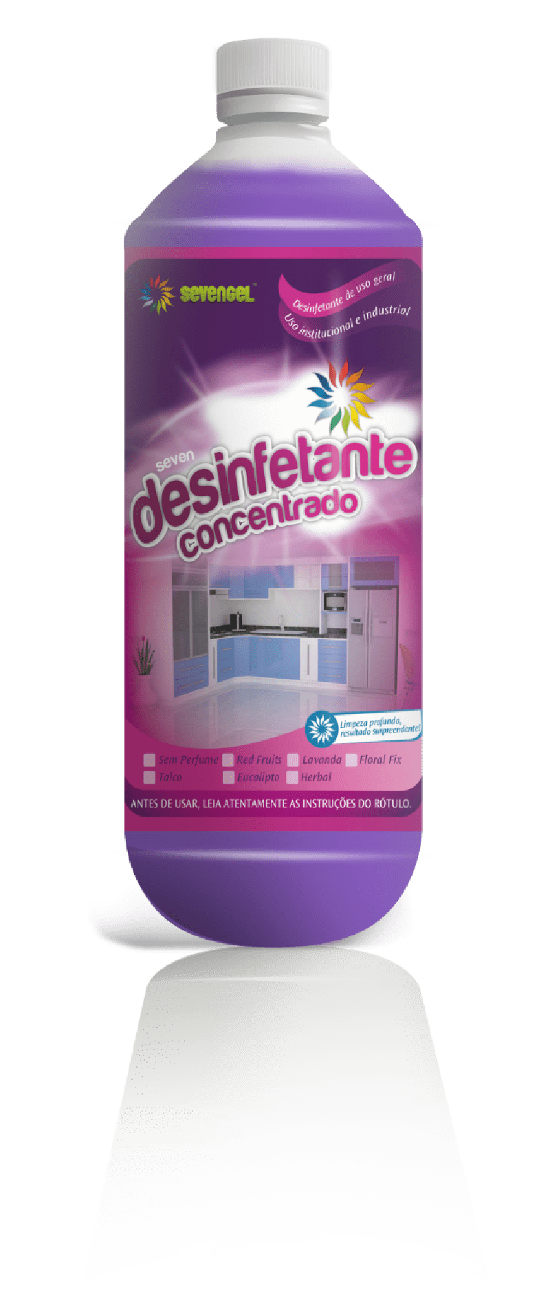 DESINFETANTE 1 LITRO CONCENTRADO LAVANDA SEVENGEL C/ 1 UN (5293)