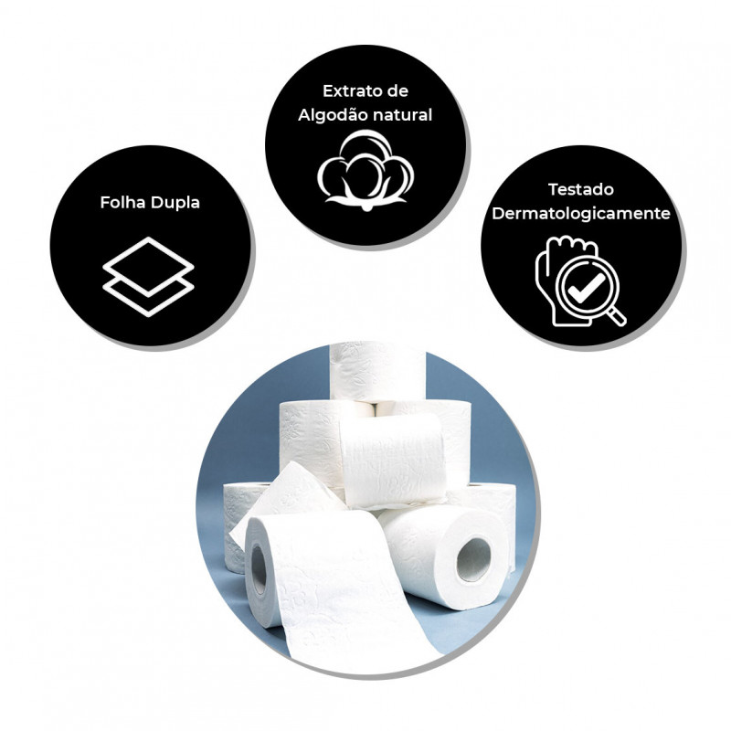 PAPEL HIGIENICO FOLHA DUPLA 30 MT PERSONAL VIP SANTHER PT C/ UN (PVN44)