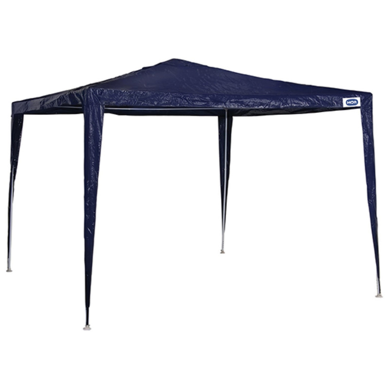 Tenda Gazebo Ráfia Desmontável Em Aço 3x3 Mts Azul Mor