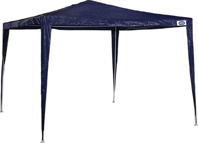 Tenda Gazebo Ráfia Desmontável Em Aço 3x3 Mts Azul Mor