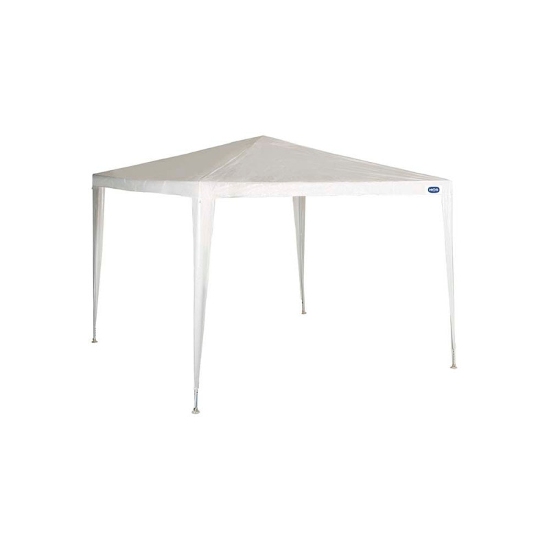 Tenda Gazebo Ráfia Desmontável Em Aço 3x3 Mts Branco Mor