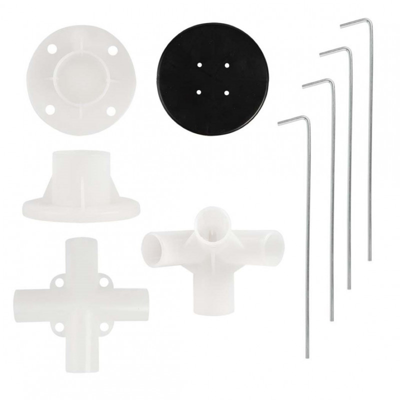 Tenda Gazebo Ráfia Desmontável Em Aço 3x3 Mts Branco Mor