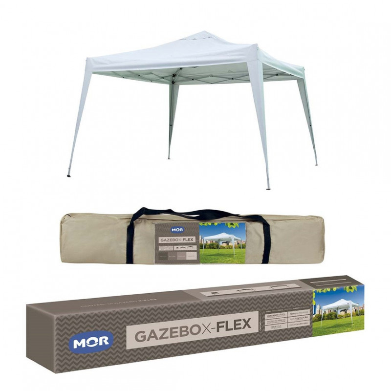 Tenda Gazebo X-flex Dobravel Articulada 3x3 Mts Azul Mor