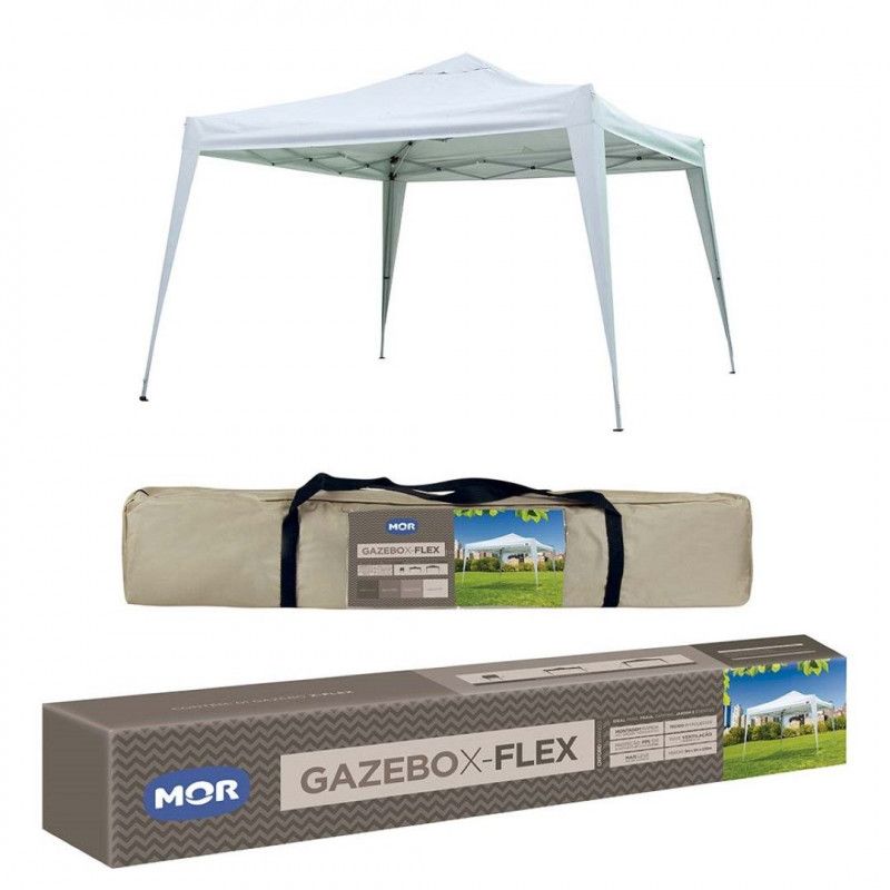 Tenda Gazebo X-flex Dobravel Articulada 3x3 Mts Azul Mor