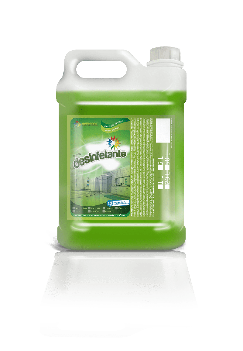 DESINFETANTE 5 LITROS PRONTO USO EUCALIPTO SEVENGEL CX C/ 4 UN (5269)