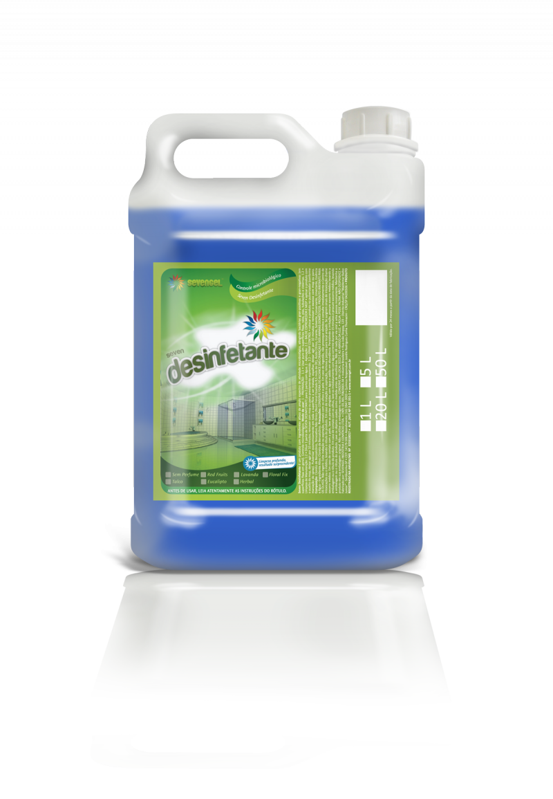 DESINFETANTE 5 LITROS PRONTO USO FLORAL SEVENGEL CX C/ 4 UN (5271)