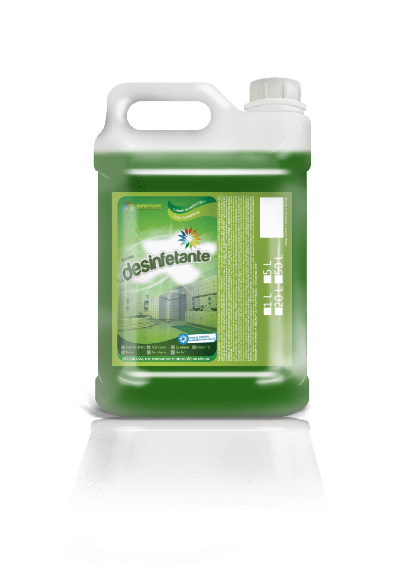 DESINFETANTE 5 LITROS PRONTO USO HERBAL SEVENGEL C/ 1 UN (5273)