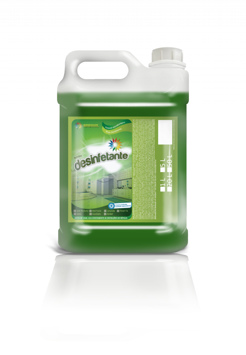 DESINFETANTE 5 LITROS PRONTO USO HERBAL SEVENGEL CX C/ 4 UN (5273)
