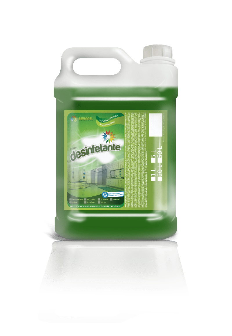 DESINFETANTE 5 LITROS PRONTO USO HERBAL SEVENGEL CX C/ 4 UN (5273)