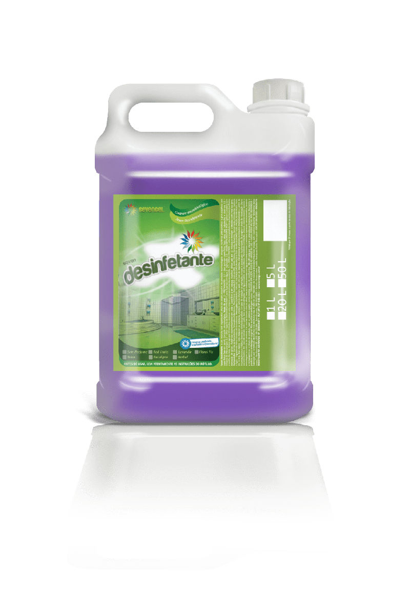 DESINFETANTE 5 LITROS PRONTO USO LAVANDA SEVENGEL C/ 1 UN (5276)