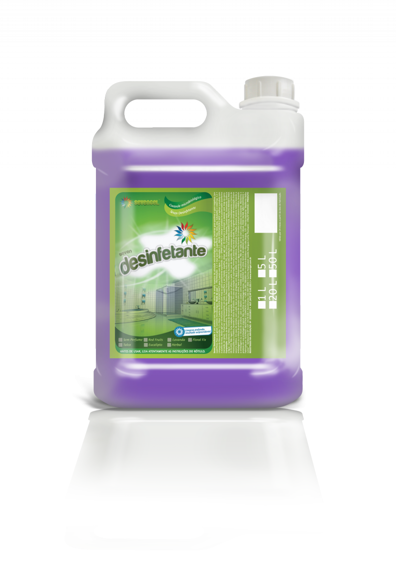 DESINFETANTE 5 LITROS PRONTO USO LAVANDA SEVENGEL CX C/ 4 UN (5276)