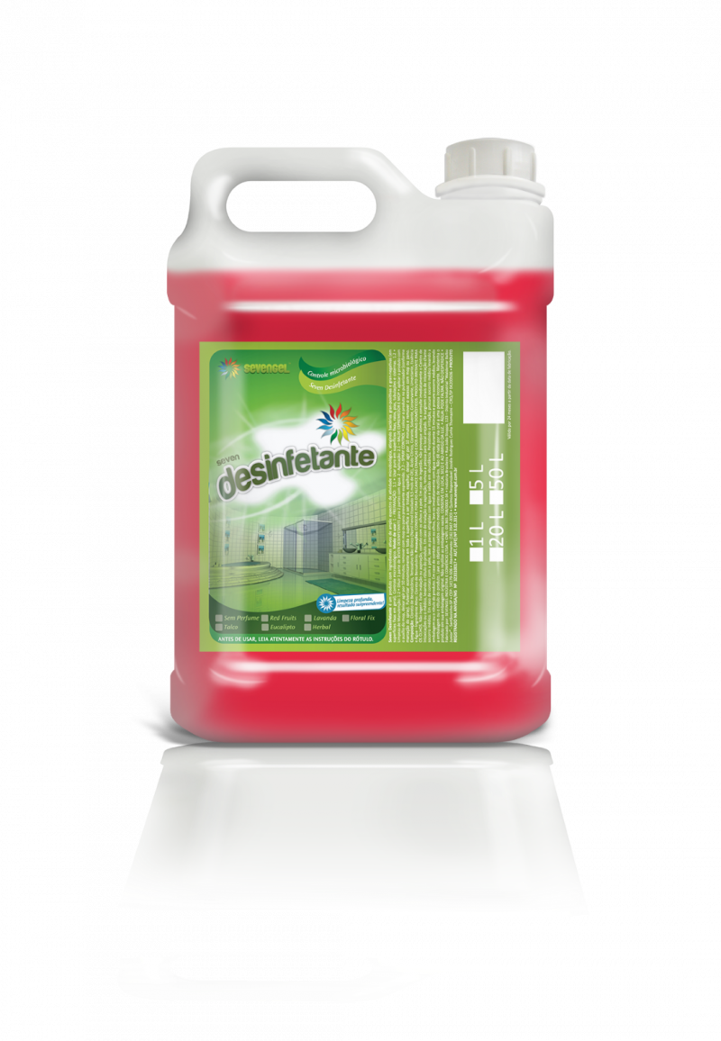 DESINFETANTE 5 LITROS PRONTO USO RED FRUITS SEVENGEL C/ 1 UN (5278)