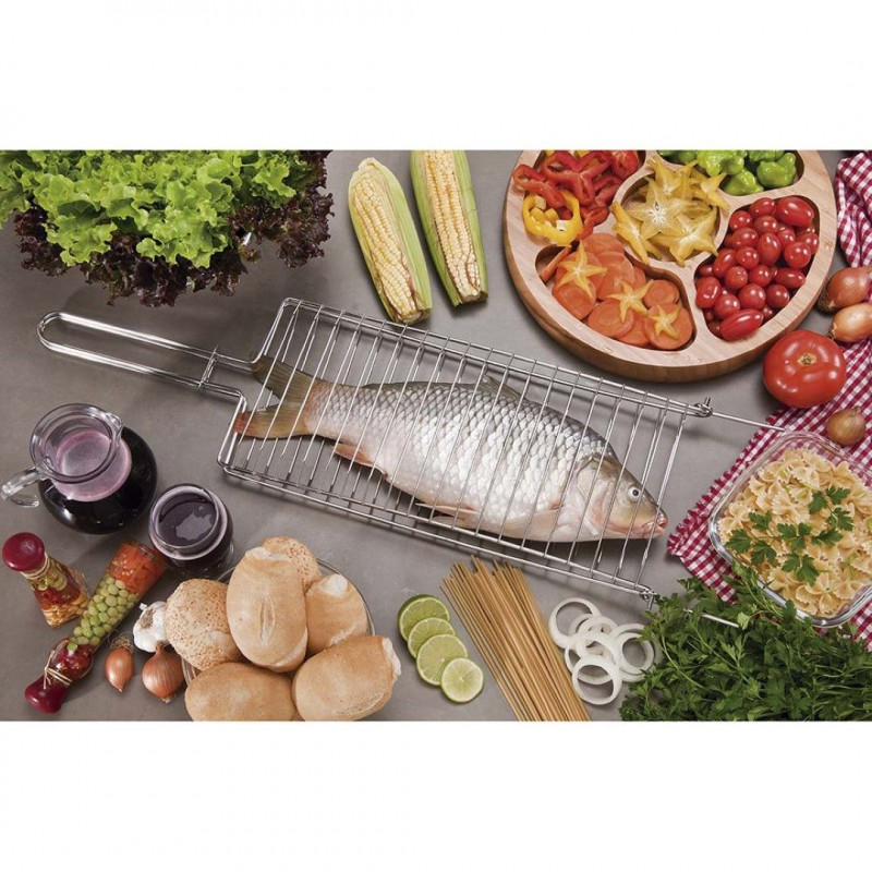 Grelha Abaulada Pequena P/ Peixe Linguiça Tulipa Coxa N1 Mor
